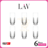 6pcs Glass Tumbler Set TOK352F - 395mL